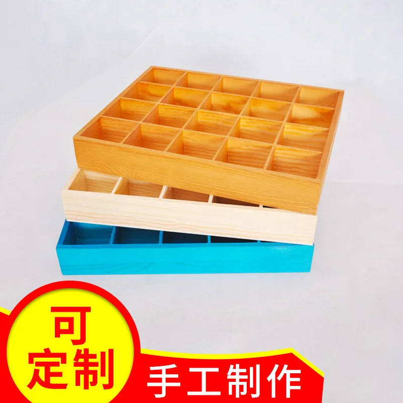 Wooden BABY'S Milk Teeth Box Infant Lanugo Teeth Wood Storage Box Children ya wu Storage Case Colorful Box