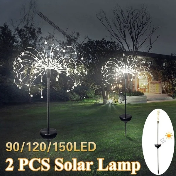Солнечная энергия уличная трава Глобус лампа-одуванчик 90/120/198 светодиодный для сада газон пейзаж лампа праздничный свет