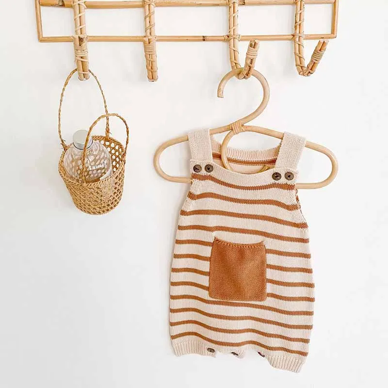 Hot Sale Baby Jumpsuit Overalls Romper Baby-Boy-Girl Stripe Toddler Infant Sleeveless 9gL9ryaKj