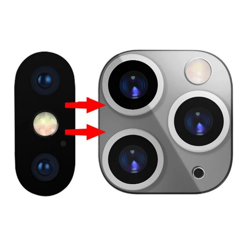 Камера 3D Защитная Наклейка на рассеиватель протектор экрана для iPhone X XS MAX крышка камеры секундная Замена для iPhone11 Pro MAX