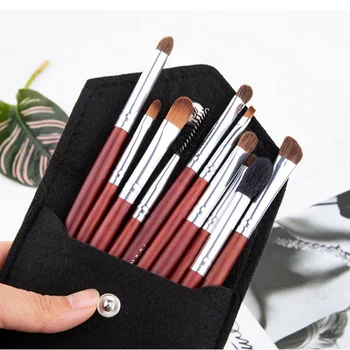 

B New 10pcs Professional Makeup Brushes Eye Shadow Make Up Brush Set Eyeliner Brow Cosmetic Tool*