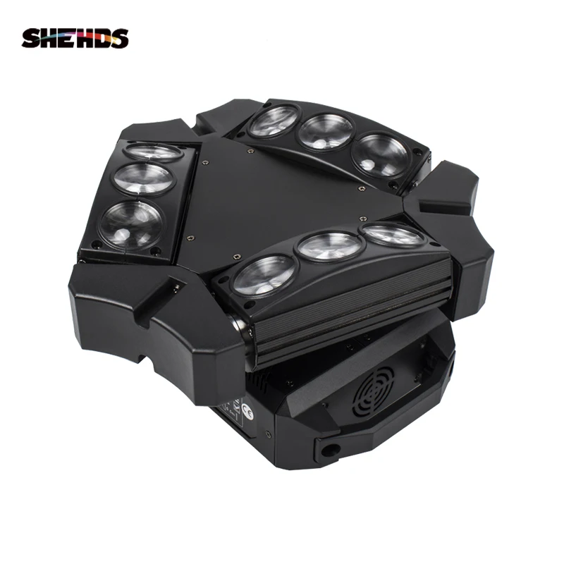 Skup New Arrival MINI LED 9x10W pająk świetlny LED RGBW 16 48CH DMX światła sceniczne Dj LED pająk reflektor z ruchomą głowicą