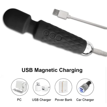 20 Speed Mini Powerful Vibrator for Women G Spot AV Magic Wand Clitoris Stimulator Dildo Vibrating Sex Toys for Adult Couples 5