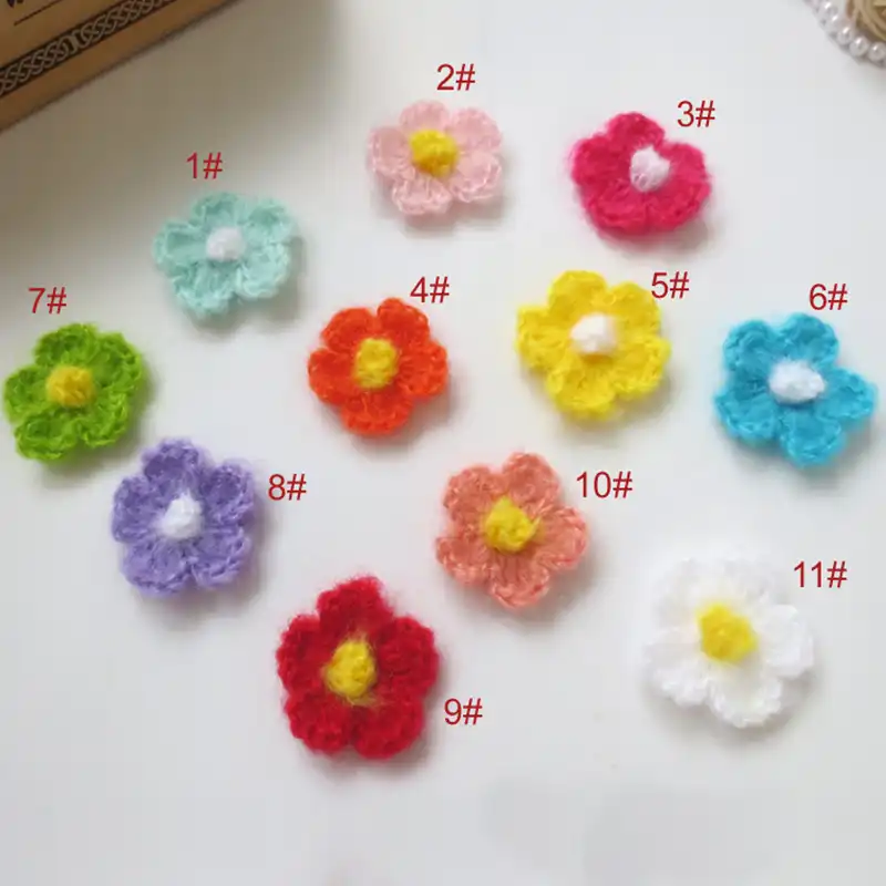 1 ピース ロット 3 センチメートル手作り毛糸かぎ針アップリケパッチワークdiy刺繍ミシンアクセサリー布ペースト 168 Diy Knitting Aliexpress