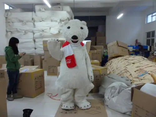 

Classic Version Plush Polar Bear Mascot Costume Adult Halloween Birthday party cartoon Apparel Cosplay Costumes