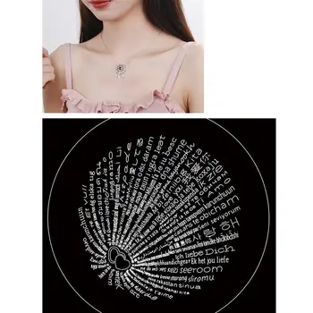 

Self-made Jewelry Chain Love Memory Wedding Pendant Necklace Choker Gift For Women Lover