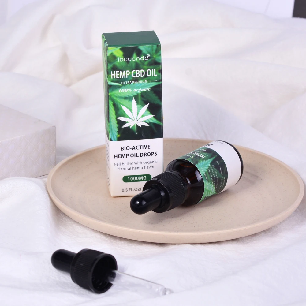 30ml Organic Hemp Extract CBD Oil for Pain Stress Relief Organic Bio-active Hemp Cbd Oil Drops Help Sleep Herbal Essence