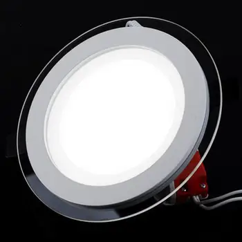 

Dimmable LED Glass Downlight Round Glass Panel Lights Ceiling Recessed Lamp ZX