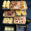 1:12 Dollhouse Miniature Bread Mini Simulation Doughnut Toast for Blyth Barbies BJD Doll House Play Kitchen Toys Accessories 1
