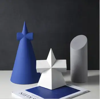 

NORDIC GEOMETRIC CERAMIC ORNAMENTS ART HOME LIVINGROOM MODEL ROOM FIGURINES CRAFTS HOTEL OFFICE DESKTOP ACCESSORIES DECORATION