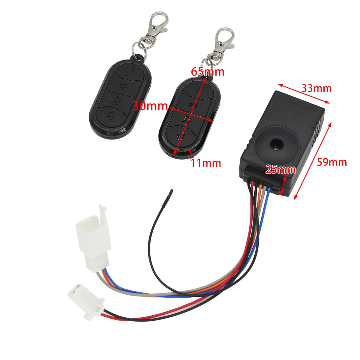36V/48V/60V/72V E-bike Anti-theft Lock Alarm Smart Induction Wireless Remote Control With Lock Electric Bicycle Accessories