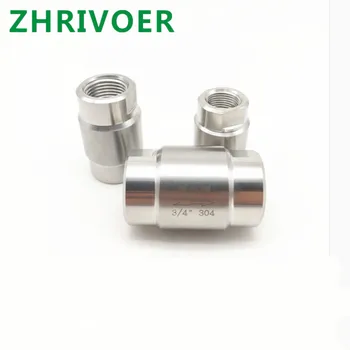 

DN6 DN8 DN10 304 stainless steel high pressure check valves gas water one-way valve