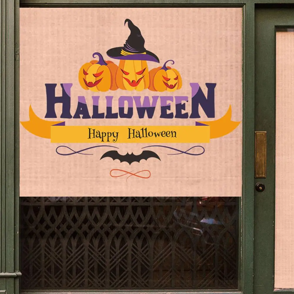 Наклейки на стену Хэллоуин ПВХ наклейки украшения &quotСчастливый Хэллоуин&quot