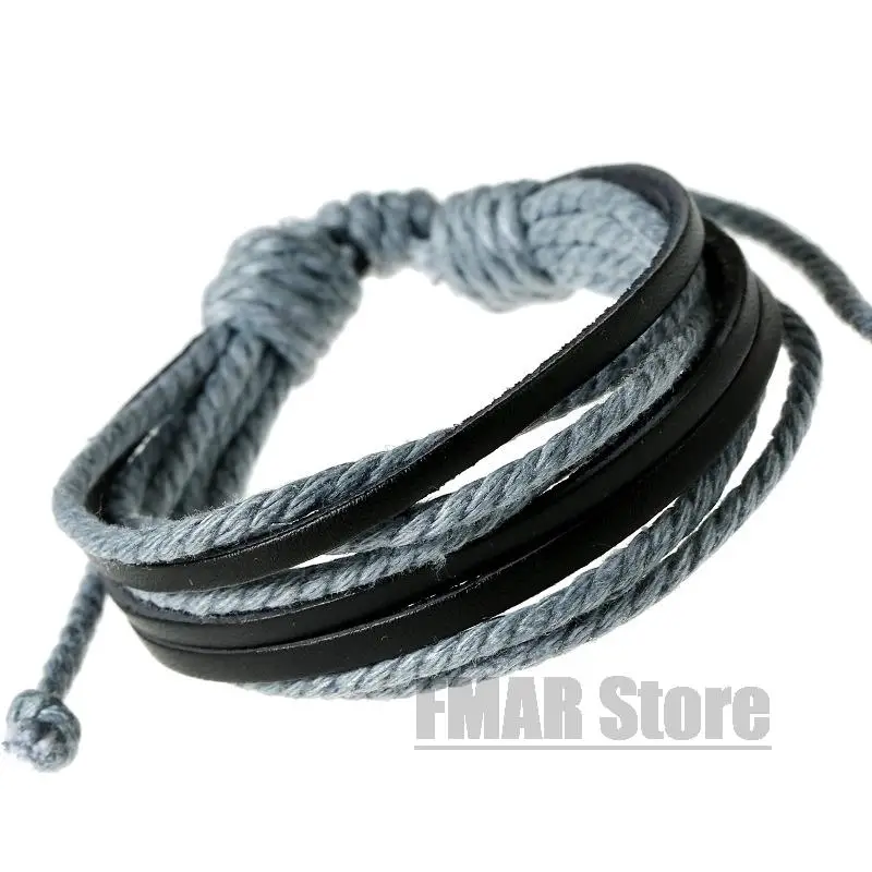 1pcs Retro Leather Wrap Braided Woven Bracelet Wristband Cuff Punk for Men Women Hot Surfer Bracelet Bangle Couples Bohemia Jewelry leather bracelet fashion bracelet fashion jewelry