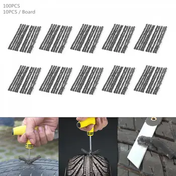 

100pcs Universal 100 x 3.5mm Car Tire Repair Tools Anti Corrosion Tyre Fast Repairing Rubber Strips for Auto Motorcycle Bicycle