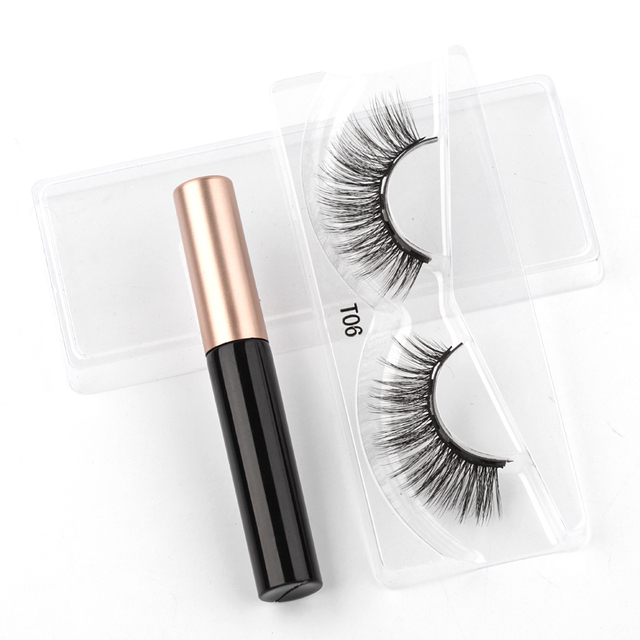 Eyelashes 3D Mink Eyelashes Magnetic Eyeliner Magnetic 3D Lash Short False Lashes Lasting Handmade Eyelash Makeup Tools