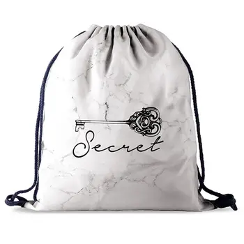 

Unisex Drawstring Bag 3D Print Pattern Rucksack Sports Gym Daypack Swimming School Backpack Shopping Pack