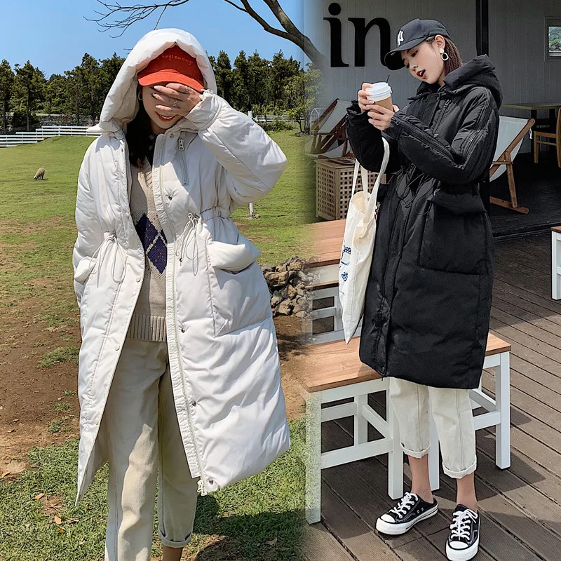 

According to Nalini New Style down Jacket Women's Mid-length Korean-style Hooded Casual BF down Coat Cotton-padded Clothes Winte