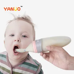 YANUO – biberons pour nouveau né, biberon, supplément alimentaire, cuillère à presser, pâte de riz, vaisselle pour enfants, cuillères pour bébé, Gadgets 
