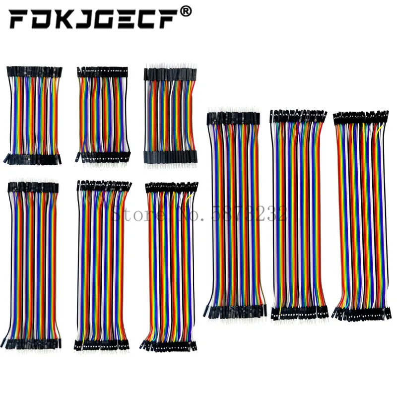 Перемычка Dupont для arduino DIY KIT штекер-штекер гнездо-гнездо 10 см/20 см/30 см | Электронные