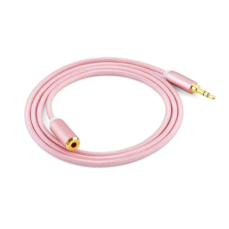 Audio Extension Cable 3 5mm Male to Female Stereo Aux Cord Gold Plated Compatible Headphones Home Car Stereos Smartphones