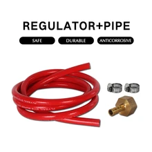 ITOP BBQ Gas Plancha Accessories 1 Set Pipe And Regulator For 8mm Pipe G1/2 Regulator Use For Plancha SP-HCHS Model