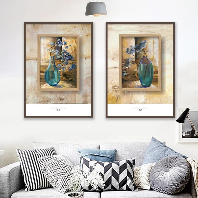 

Modern Fashion Art Poster Nordic Vase Small Orchid Canvas Painting Mural Pictures And Prints Home Decoration Bedroom Living Room