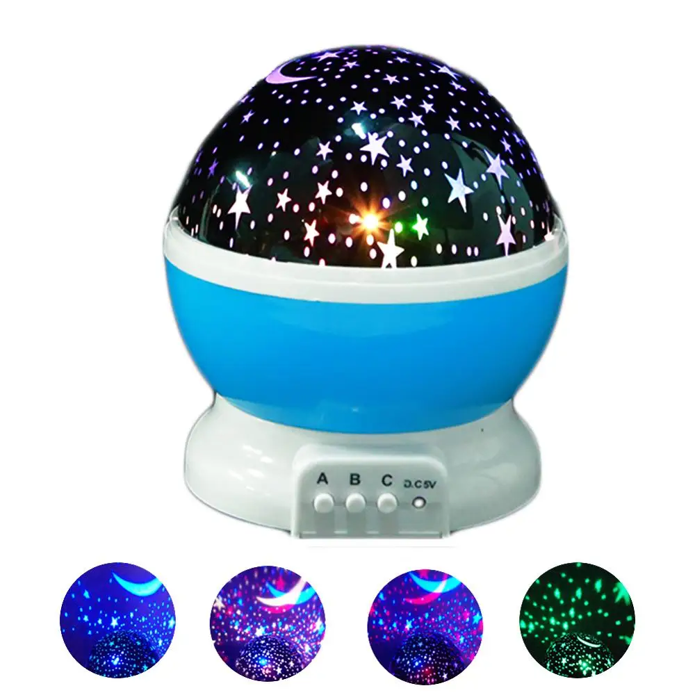  Night Light LED Rotating Projector Star Night Lamp Projection LED Lights for Kids Bedroom Decoratio - 32958605027