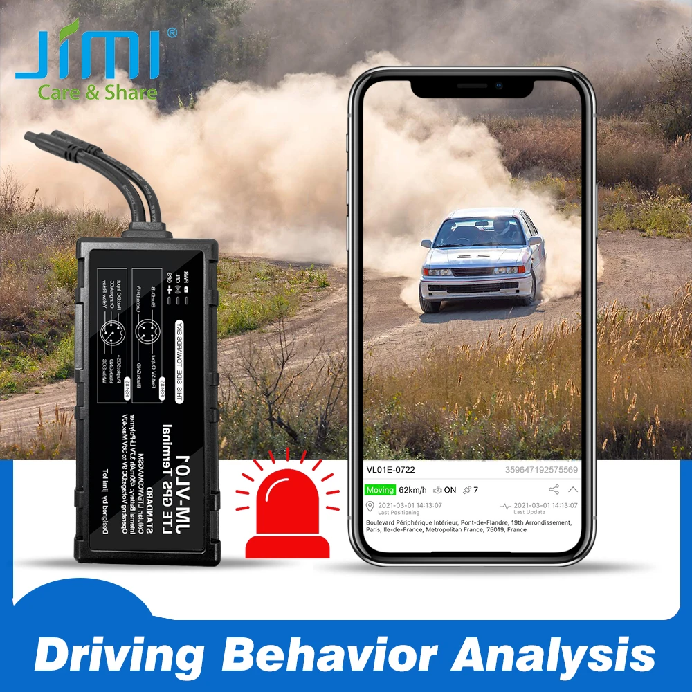 Jimi VL01E 4G Car GPS Tracker With WiFi Real-time Tracking Remote Monitoring Smart Alerts Via APP Web GV40 Tracker For Cars Moto gps tracker for car