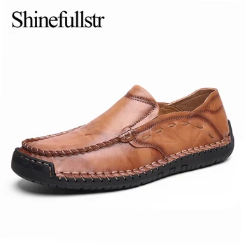 

Plus Size Split Leather Casual Shoes Men Moccasins Mocassim Masculino Adulto Trend 2020 Autumn Mocasin Hombre Mens Shoes Slip On