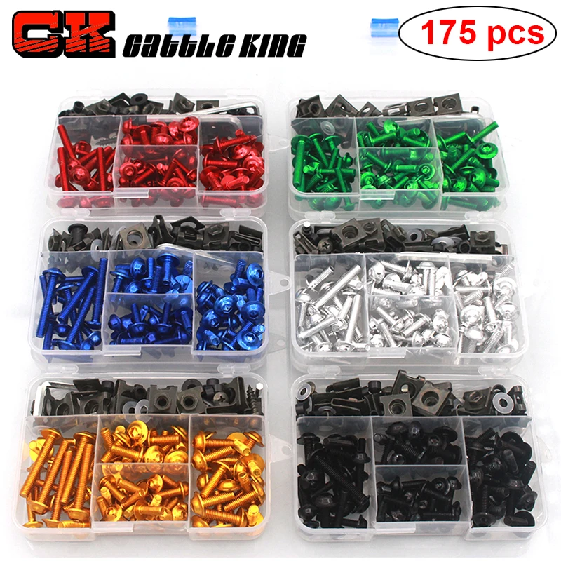 For Kawasaki Ninja 300 400 250 250r 650 zx10r zx6r klx250 zx9r er6n er6f er5 Motorcycle Fairing Bolts Kit Bodywork Screws Nut