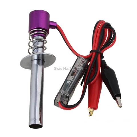 Electric candles Glow Plug Starter Igniter for 18 110 Nitro Buggy Truck RC Model Car Baja Boat Plane Helicopter title=