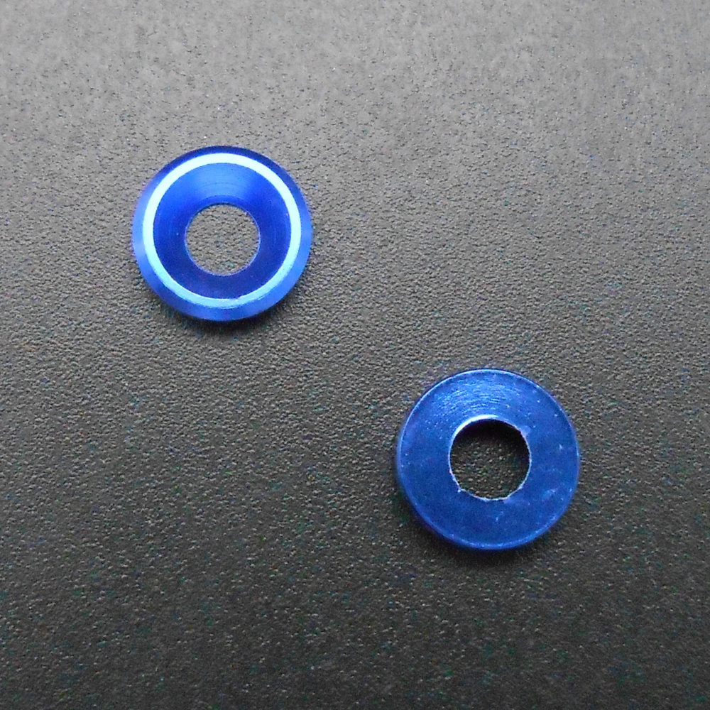 

1000Pcs X M3 Aluminum Countersunk Washer AL Flat Head Gasket Spacer Color Royal Blue 3MM GB Screw Bolt New High Quantity *BT753