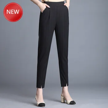 

Summer Women's Long Cotton Pants Fashion Casual High Quality Ladies Pants DropshippingWomen Clothes