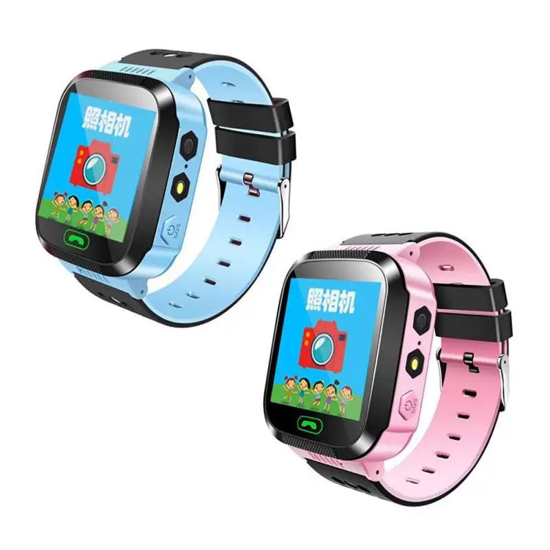 

Child Smart Watch Dedicated for Kids SOS Call Location Device Tracker and Camera Flashlight Baby Watch Russian / English