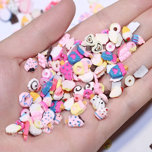 50pcs Mixed 3d Cute Charms For Acrylic Nail Ice Cream Candy Nail Art Design  Deigner Charms For Manicure Polish Nail Supplies - Rhinestones &  Decorations - AliExpress