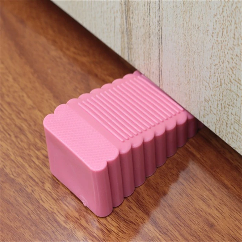 Soft Plastic Door Stoppers For Floor Rubber Door Stop Wedge Thick Wear-resistant Anti-Collision Clip Block silicone door stopper,door stopper bumpers,door stopper,silicone rubber bumpers