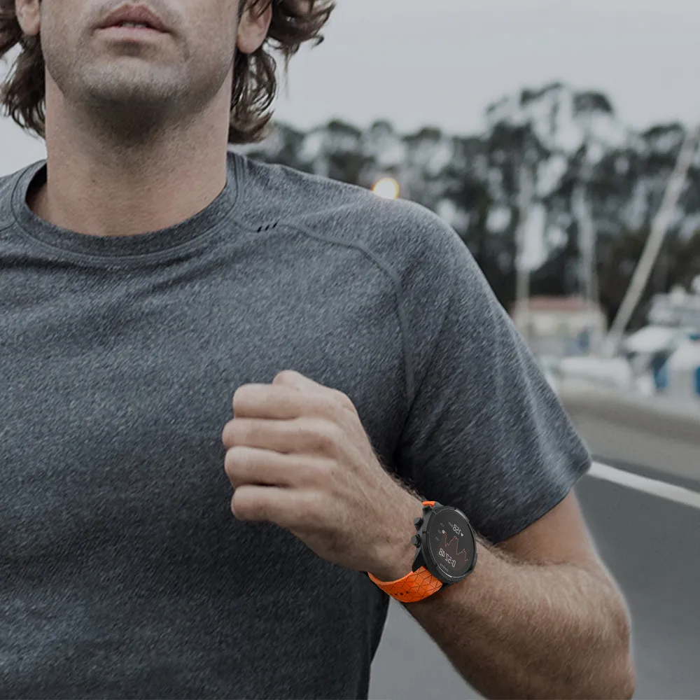 Ремешок силиконовый для SUUNTO 9 Baro Band спортивный браслет Spartan/9 24 мм|Ремешки часов| |