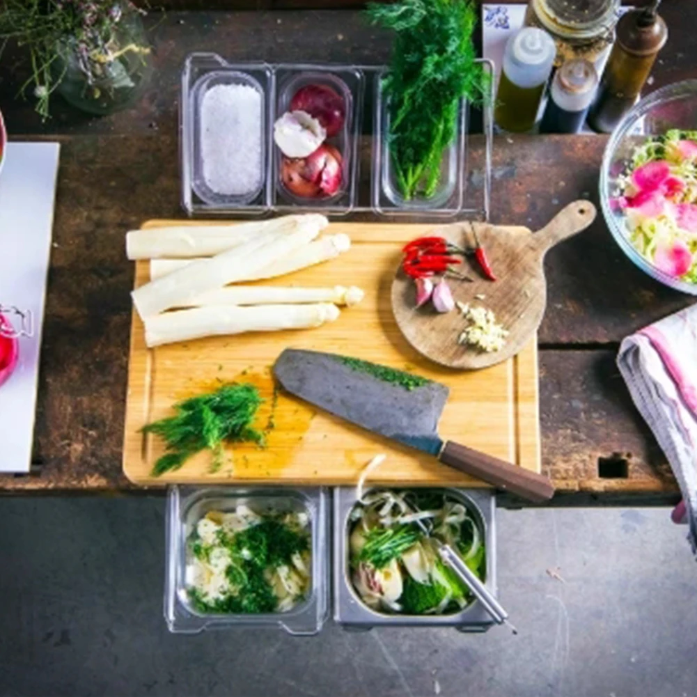 

Bamboo Cutting Board With Food Storage Box Smooth Multifunction Practical Fruit Vegetable Chopping Kitchen Tool Accessories