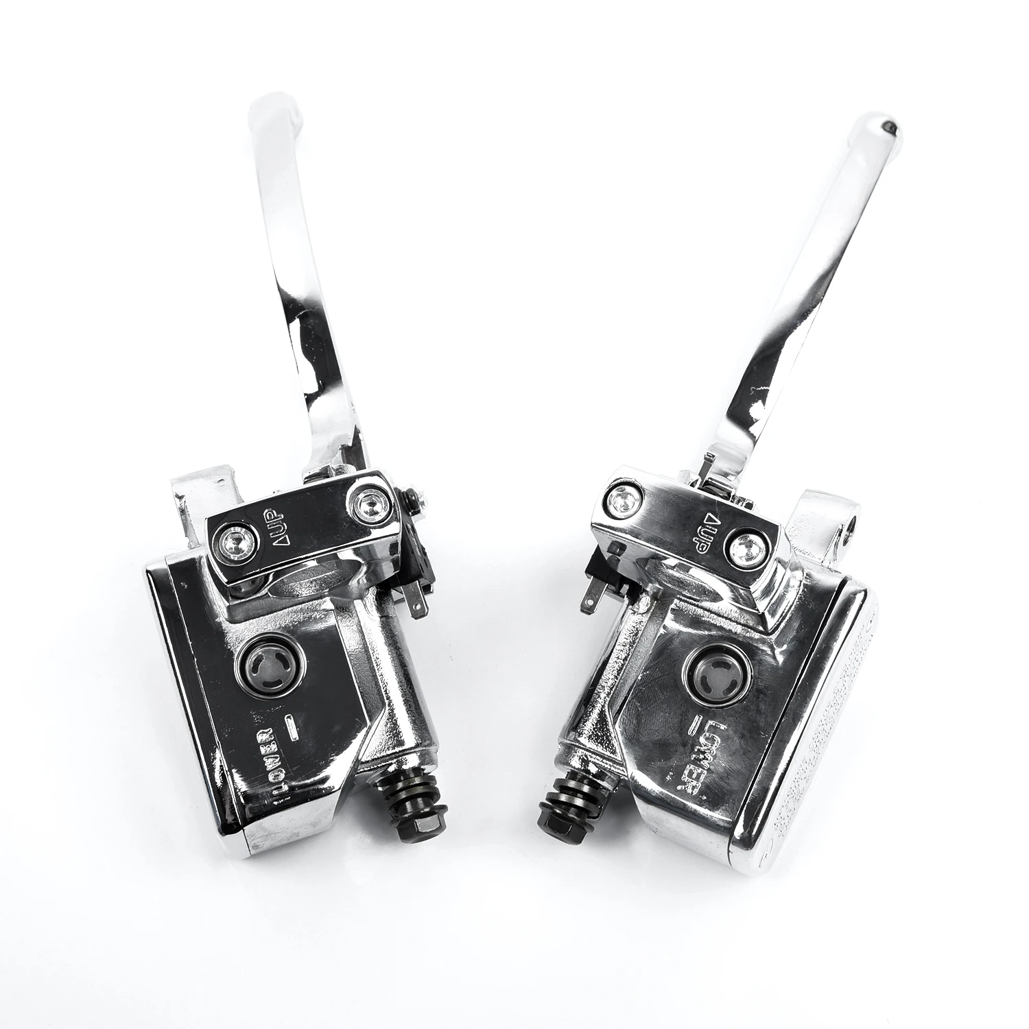 

Accessories Clutch Motorcycle Levers Replacement 25mm 1 pair Chrome Master Silver Hot Sale
