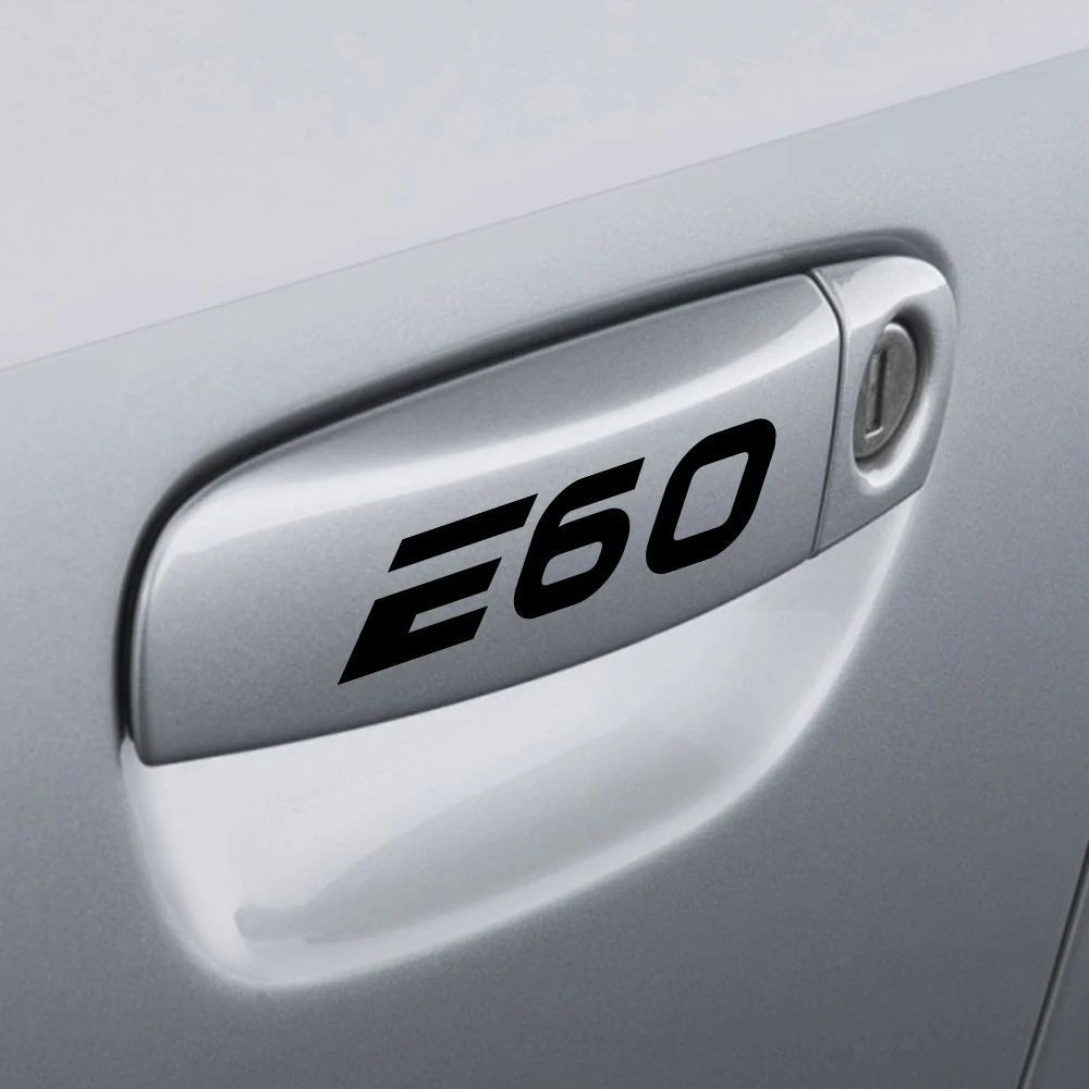Автомобильные наклейки на дверную ручку ПВХ Стикеры для BMW E46 E39 E90 E91 E60 E36 E87 E92 E30 E34