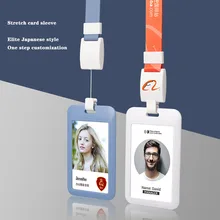 

10pcs ID Holders Double sided transparent diaphragm fixed work plate Conference card holder Exhibition