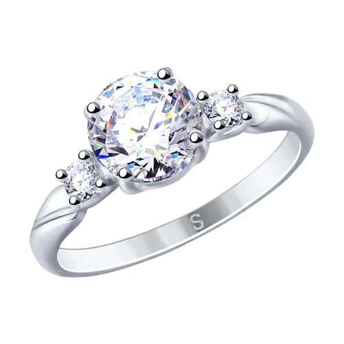 Кольцо SOKOLOV из серебра со Swarovski Zirconia