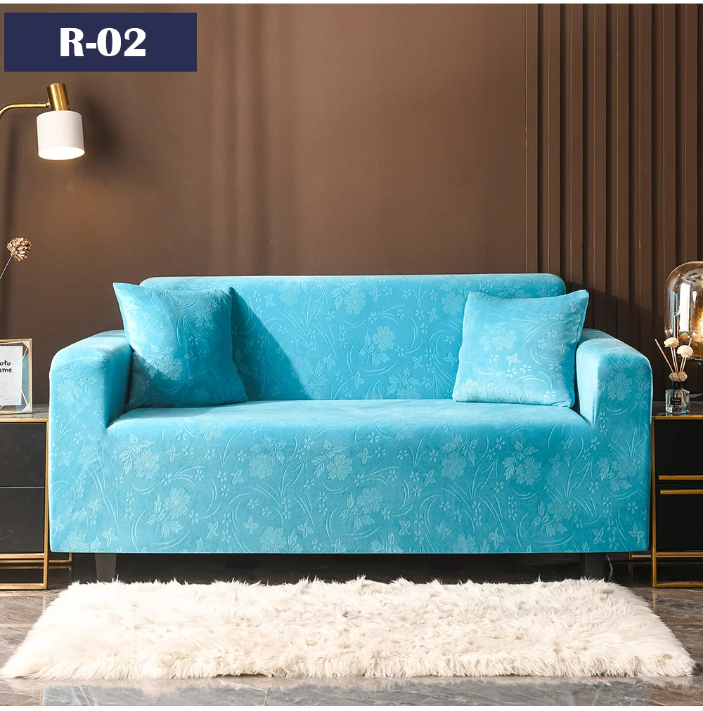 Korean Crystal Velvet Sofa Cover For Living Room Universal Sofa Cover