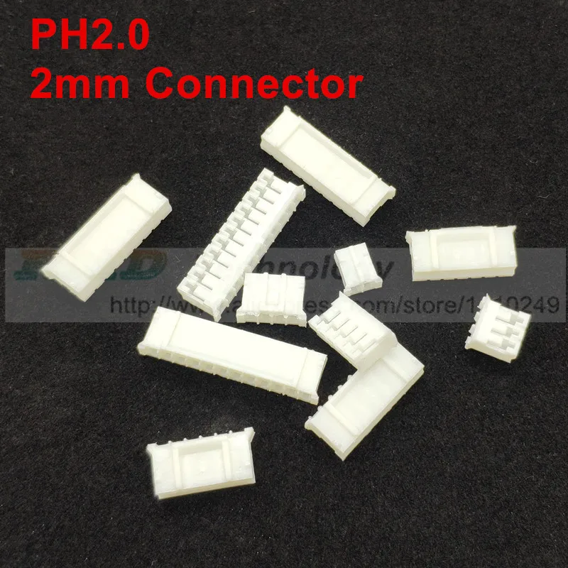 Пластиковый Штекерный соединитель 50 шт./лот PH2.0-Y 2 - 12 P PH2.0 мм 0 контактов