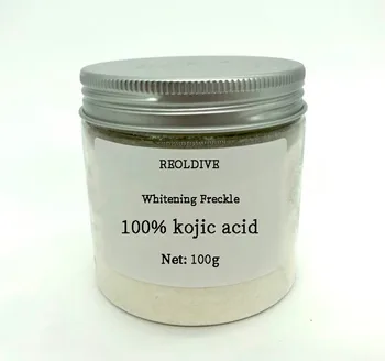 

kojic acid powder 99% pure cosmetic grade skin whitening kojic acid powder, smooth skin, free shipping