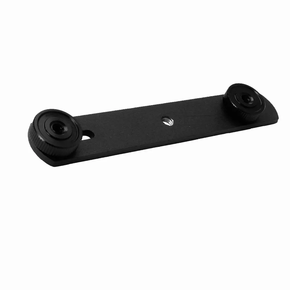 Dual Flash Bracket Mount Holder For 1/4 Screw Studio Tripod Light Stand Camera