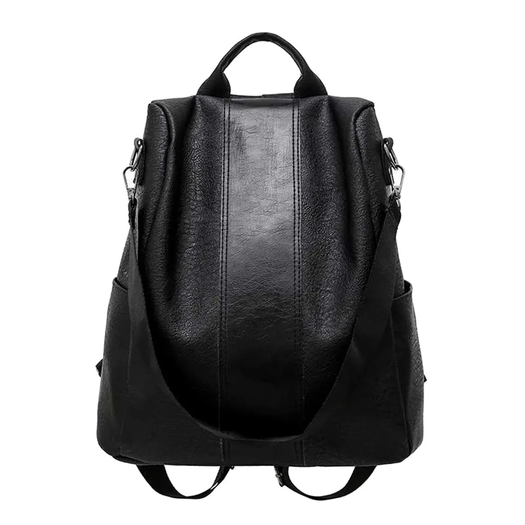 

Backpack Synthetic Leather black Brown High capacity Woman Anti-theft Backpack Bag Casual Wild Soft Dual-use Small Backpack#G1