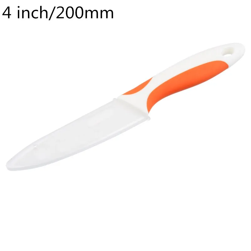 4 inch orange 3/4/5 дюймов Керамика Кухня ножи белый красочной ручкой нож для очистки овощей сравнить корки ломтик Пособия по кулинарии инструмент Керамика фрукты Ножи Высокое качество Новинка - Цвет: 4 inch orange