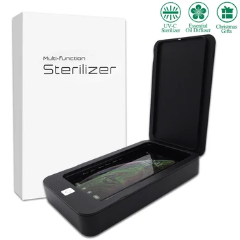 

Cell Phone Disinfector Portable Phone Sterilizer Box Jewelry s Personal Disinfection Cabinet Aromatherapy Function Cleaner